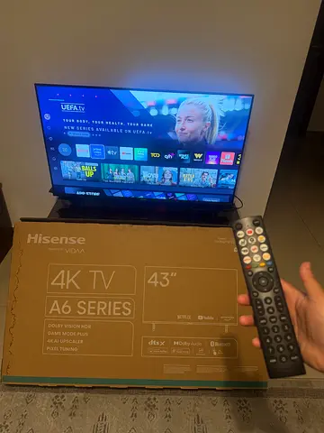 Hisense 43” 4K Smart TV (A6 Series) – Like New