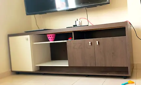 Used TV Entertainment Unit / Media Cabinet - Dark Wood Finish