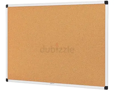Cork Notice Board with Aluminum Frame (90x60) Good Condition