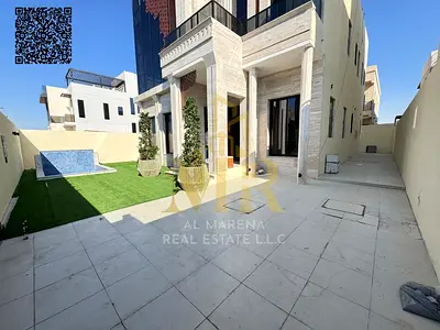 فيلا بمسبح طابقين وروف 5 غرف بسعر مميز شامل رسوم التسجيل في أرقي مناطق عجمان تملك حر لجميع الجنسيات