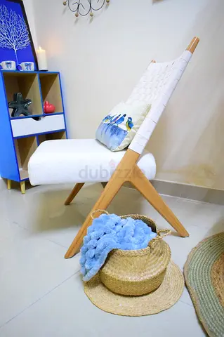 White accent chair