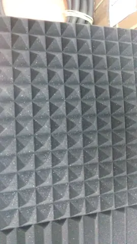 Pack of Acoustic Pyramid Foam Panels for Soundproofing colored