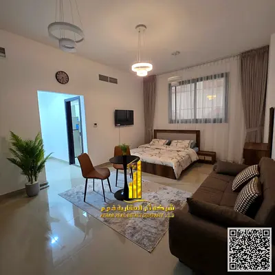A golden opportunity! Luxurious, fully furnished studio apartment for monthly rent in Al Nuaimiya,