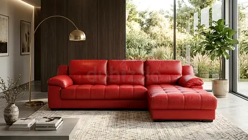 Sofa Leather L Shape