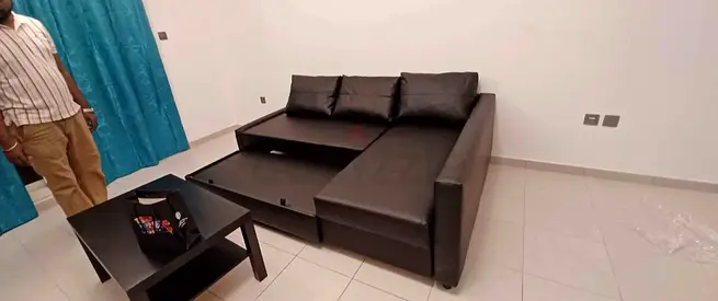 L shape sofa bed with storage Ikea FRITHEN