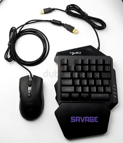 Savage Mini Gaming Keyboard + Wired Gaming Mouse