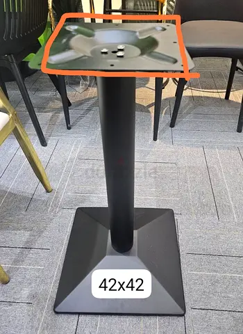 Black Metal Table Base (42x42) - Heavy Duty Cafe/Table Pedestal