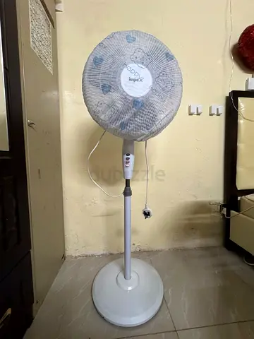 White Pedestal Standing Fan - Working Condition