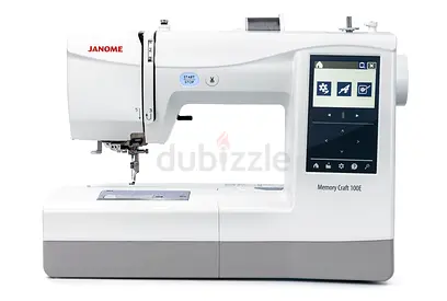 Janome Memory Craft 100E Sewing  Embroidery Machine - Brand New