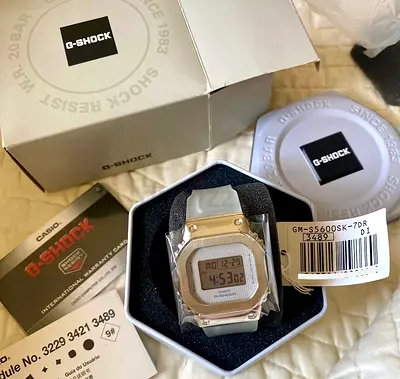 G-SHOCK Womens Digital Stainless Steel Watch - GM-S5600SK-7DR. Brand New