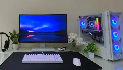 White gaming pc rtx 2060 12gb i5 12gen