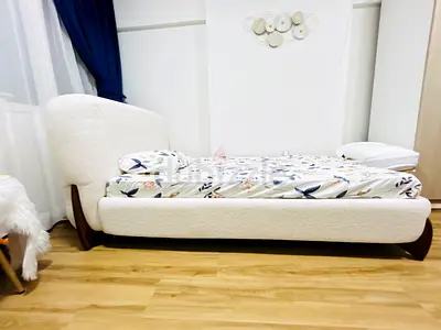 Brand New Modern 2 white beds  sofa