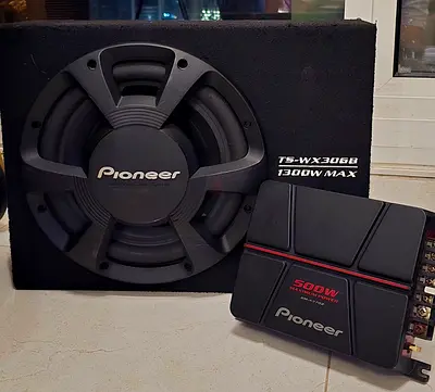 Pioneer Subwoofer and Amplifire - final price 400AED