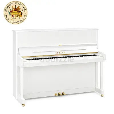 Yamaha YUS White Upright Piano