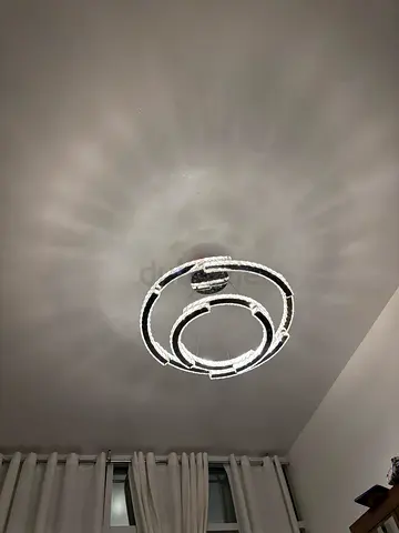 Modern LED Circular Ceiling Light Chandelier - Stylish Ring Design