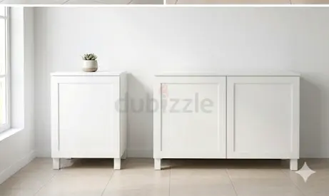 IKEA White Cabinets 2+1 (182cm) — Good Condition