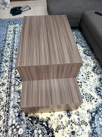 Modern wood-effect center table / hall center table