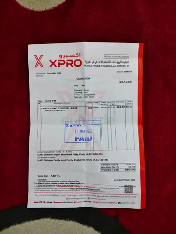 OPPO Reno7 Pro 5G -TDRA VERSION. Brand New Just 15 days used. 11 months Shop warranty remaining.