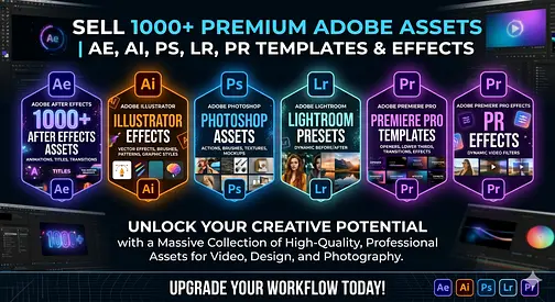 Adobe 1000+ Graphic Design Assets Lifetime Access