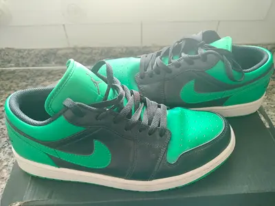 Used Jordan 1 lows lucky green