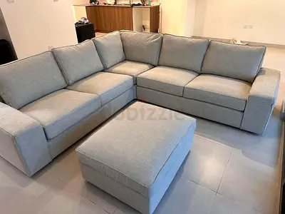 Without footstool ikea kivik corner sofa