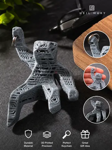 Project Hail Mary Xenonite Grace Keychain | 3D Printed Sci-Fi Design