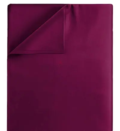 New-Burgundy Single Bed Set  duvet cover 200x135 cm pillow cover 80x80cm-Organic Cotton Cerfied