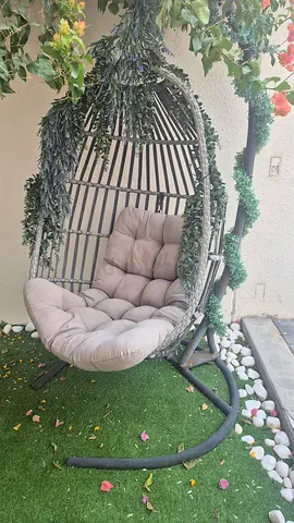Hanging Egg Swing Chair with Cushion - Outdoor/Indoor