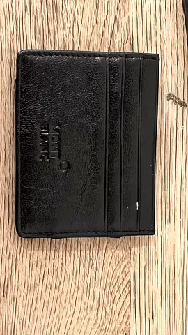Genuine Montblanc Black Leather Card Holder / Slim Wallet