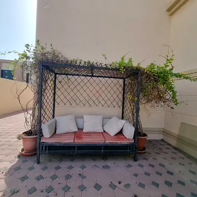 BARGAIN: Outdoor Pergola Daybed + 2 Large Plants