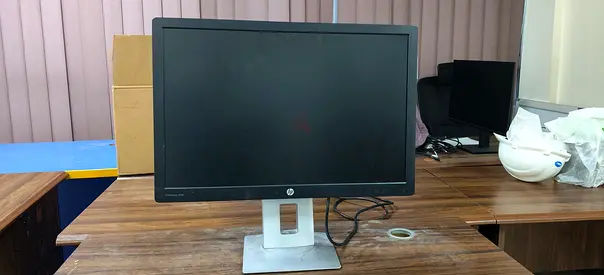 HP 24-inch LED Monitor on Stand - Good Working Condition