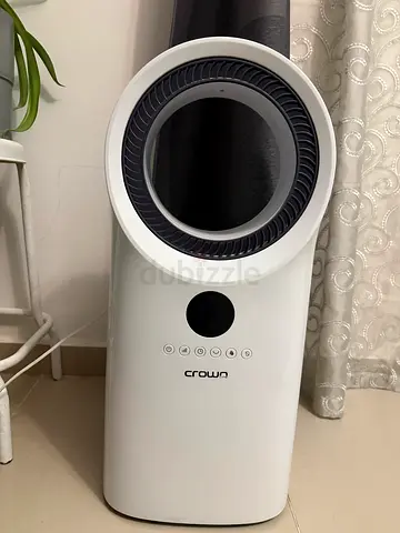 Crown bladeless tower fan / air purifier (white) - great working condition