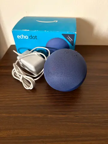 Amazon Echo Dot (5th Gen) - Blue with cable, Excellent Working Condition