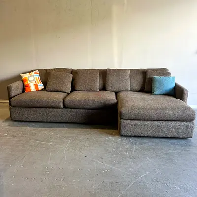 Cratebarrel L shape sofa