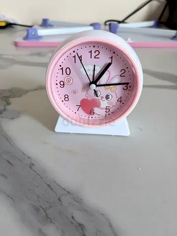 Small Pink Cute Kids Alarm Clock (Battery Operated)