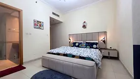 Master Bedroom with attached bathroom and balcony available in Al Barsha-1