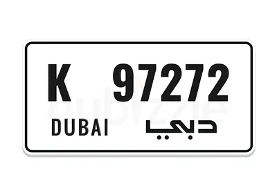 Special Dubai Plates K 97272