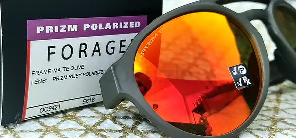 Original Oakley Forager Matte Olive w/Prizm Ruby Iridium Lens