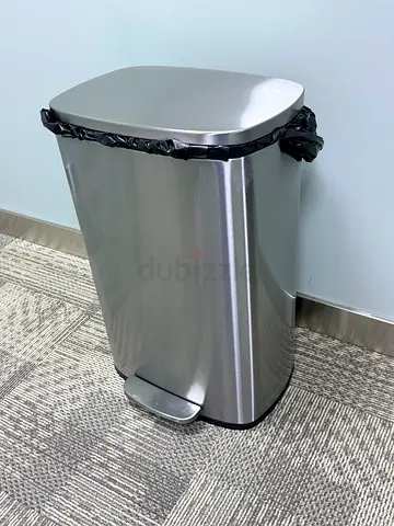 Stainless Steel Rectangular Kitchen Bin with Pedal (13.2 Gallons)