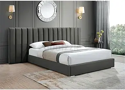 Wide headboard queen size bed frame