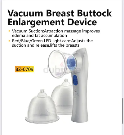 Vacuum Breast  Buttock Enlargement Device - New, Unused (Model BZ-0709)