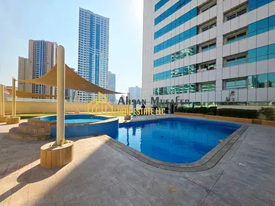 One month Free • Open Seeview 2bhk Flat Al Khan Corniche Sharjah.Free parking •gym,pool free • Central AC • Open view • Near Al Khan Corniche Area