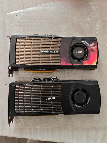 Two Used NVIDIA GeForce GTX 480 Series Graphics Cards (ASUS  MSI)