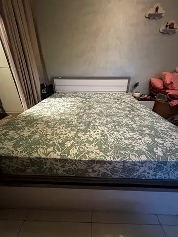 Queen Double Bed with 2 Mattress - Good Condition 1 year used