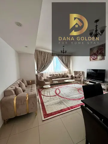 Two bedrooms, living room, and two bathrooms for rent, fully furnished, in Sharjah/Al Taawun