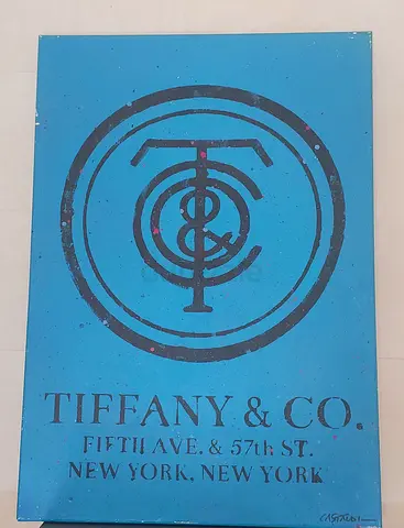 Large Tiffany print on canvas by Julian Castaldi