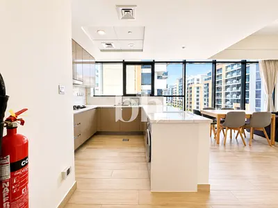 Bright Furnished 1BR | High Floor | Azizi Riviera