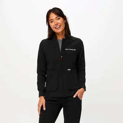 FIGS Sebina Jacket – Black – Size S – Brand New