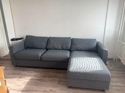 Ikea vimle L shape sofa bed with mattress