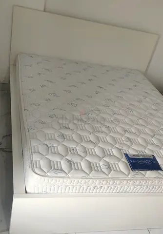 Ikea Queen size bed with medicated mettres available in perfect condition